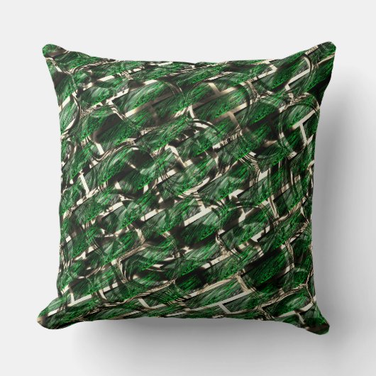 緑の壁効果と最も暗い泡？ クッション (正面)