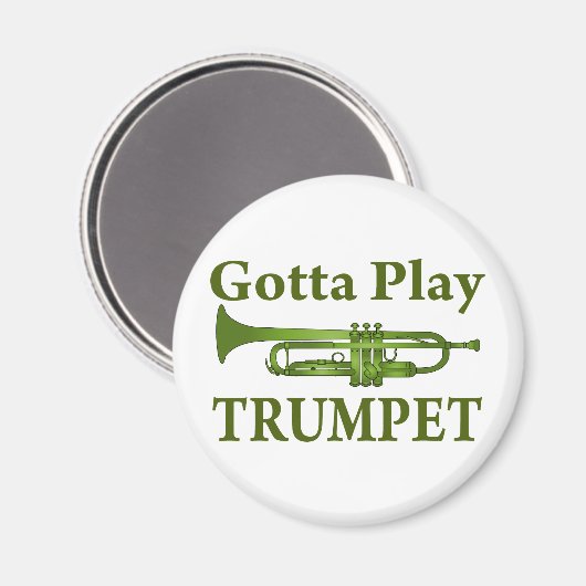 緑の変化はトランペット遊ギフトを必要とする マグネット (正面/裏面)