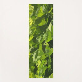 緑の夏の自然モダン抽象芸術葉 ヨガマット