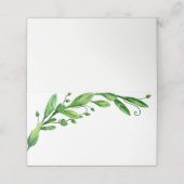 緑の夏結婚のシーティングカード植物園 プレイスカード (外部開封)