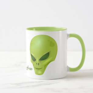 緑の外国のヘッドマグ(ayy lmao) マグカップ