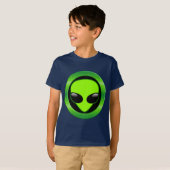 緑の外国の頭部 Tシャツ (正面フル)