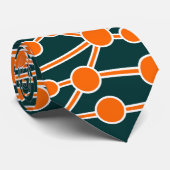 緑の多くの道路IIオレンジと白003333 ネクタイ (ロール)