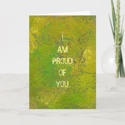 緑の多彩なおもしろいのユニークでモダンな絵画の芸術 カード (正面)