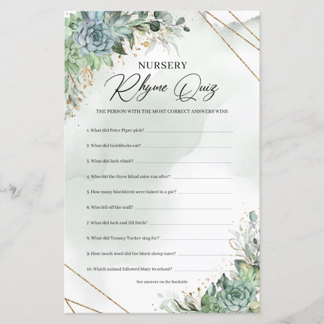 緑の多肉ユーカリ子供部屋ライムクイズ (正面)