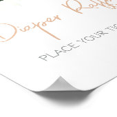 緑の多肉乳児シャワーおむつラッフル ポスター (角)