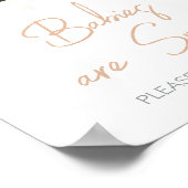 緑の多肉乳児シャワーベビーは甘い ポスター (角)