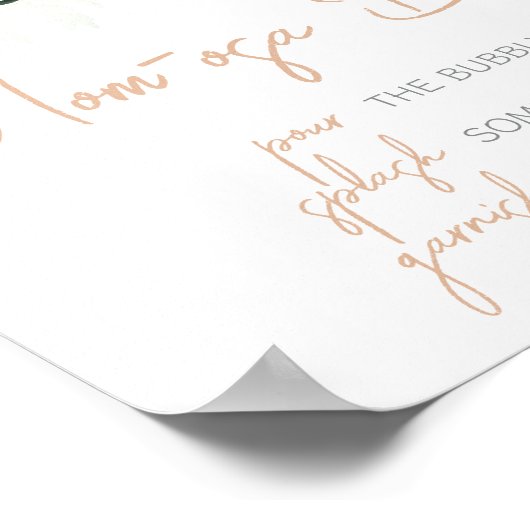 緑の多肉乳児シャワーママオサバー ポスター (角)