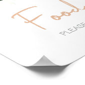 緑の多肉乳児シャワー食品 ポスター (角)