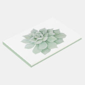 緑の多肉性サボテンのミントウォーター結婚カラー ゲストブック (コーナー)