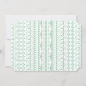 緑の多肉性モダンタイポグラフィ結婚ー 招待状 (裏面)