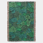 緑の多肉植物の庭 スローブランケット (正面縦)