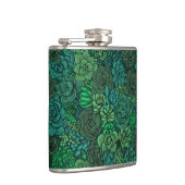 緑の多肉植物の庭 フラスク (右)