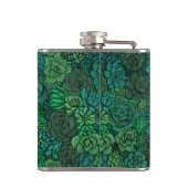 緑の多肉植物の庭 フラスク (裏面)