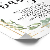 緑の多肉植物はベビーゲームのサインを言わない ポスター (角)