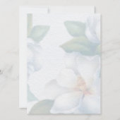 緑の多肉葉ミント水色植物学 招待状 (裏面)