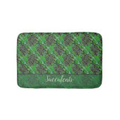 緑の多肉風呂マット バスマット (正面)