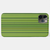 緑の多色ストライプ Case-Mate iPhoneケース (裏面(横))