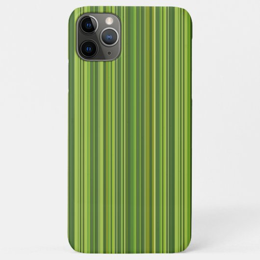 緑の多色ストライプ Case-Mate iPhoneケース (裏面)