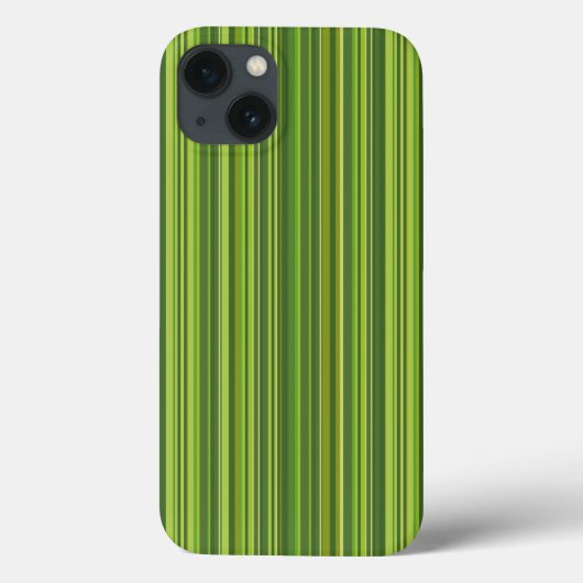 緑の多色ストライプ Case-Mate iPhoneケース (裏面)