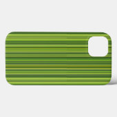 緑の多色ストライプ Case-Mate iPhoneケース (裏面 (横))