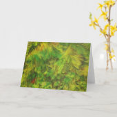 緑の夢 カード (黄色い花)
