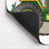 緑の大きいトラクターのマウスパッド マウスパッド (コーナー)