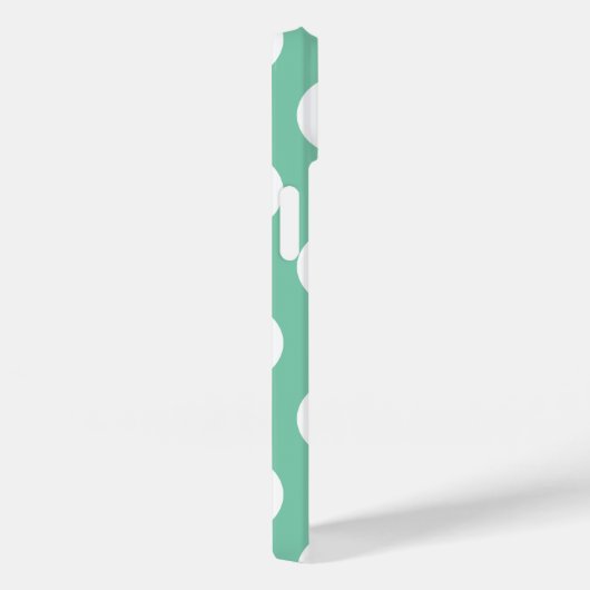 緑の大きな水玉模様iPhone 7以上ケース Case-Mate iPhoneケース (裏面 / 右)