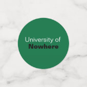 緑の大はっきりした角文字卒業 コンフェッティ (スモール正面)