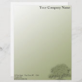 緑の大地に立つ巨大な樺 レターヘッド (正面/裏面)