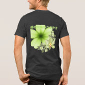 緑の大地のささやき チャコール トライブレンドTシャツ (裏面)