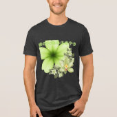 緑の大地のささやき チャコール トライブレンドTシャツ (正面)