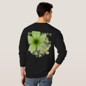 緑の大地のささやき ブラック Tシャツ (裏面フル)