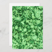 緑の大理石のテクスチャパターン シーズンカード (正面/裏面)