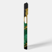 緑の大理石のパターン(金ゴールド) Case-Mate iPhoneケース (裏面 / 右)