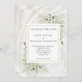 緑の大理石の旋回を変更する セーブザデート (正面/裏面)