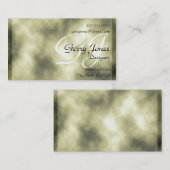 緑の大理石の背景の名刺 名刺 (正面/裏面)