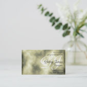 緑の大理石の背景の名刺 名刺 (スタンド正面)