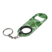 緑の大理石の質 キーホルダー栓抜き (正面アングル)