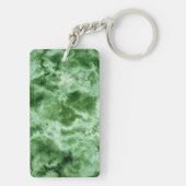 緑の大理石の質 キーホルダー (裏面)