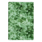 緑の大理石の質 ミニクリップボード (裏面)