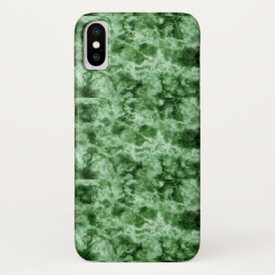 緑の大理石の質 iPhone X ケース