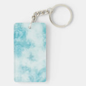 緑の大理石アクリルキーチェーン キーホルダー (裏面)