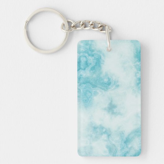 緑の大理石アクリルキーチェーン キーホルダー (正面)