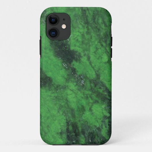 緑の大理石ケースメイトのタフアップル Case-Mate iPhoneケース (裏面)