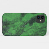 緑の大理石ケースメイトのタフアップル Case-Mate iPhoneケース (裏面(横))
