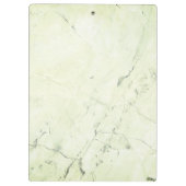 緑の大理石ダイアモンドきらきら光るパーソナライズされた クリップボード (裏面)