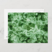 緑の大理石テクスチャ ポストカード (正面/裏面)