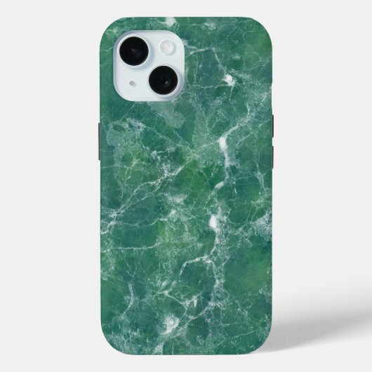 緑の大理石テクスチャ Case-Mate iPhoneケース (裏面)
