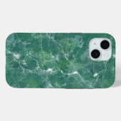 緑の大理石テクスチャ Case-Mate iPhoneケース (裏面 (横))